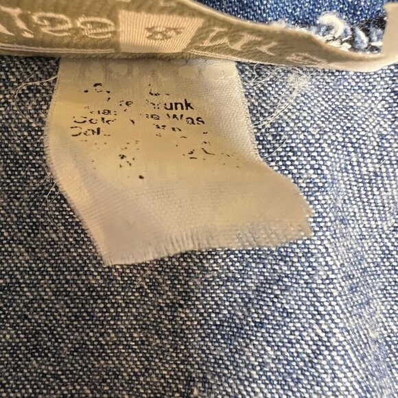 Vintage Boho Whimsigoth Velvet Rosette Granola Nature Denim Vest Whimsical Large - Picture 10 of 10